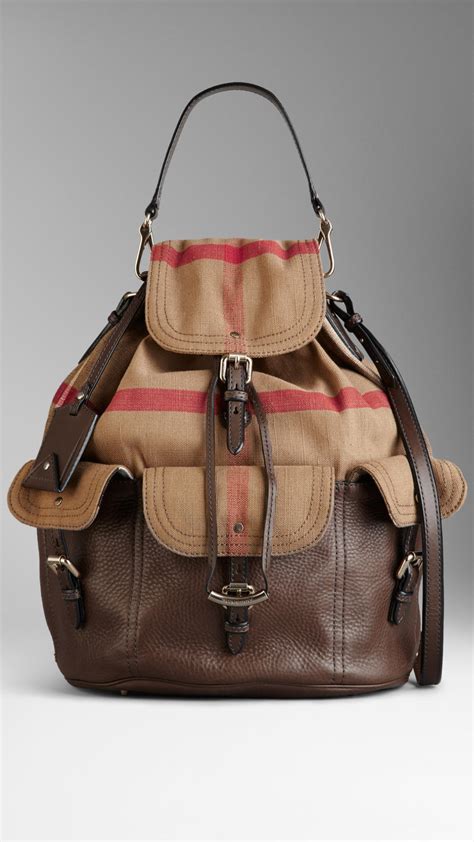 burberry checked canvas hobo bag|Burberry adjustable shoulder bags.